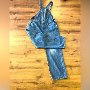 VINTAGE OLD NAVY BIB OVERALLS CARPENTER JEANS FROM THE 90s in size 12